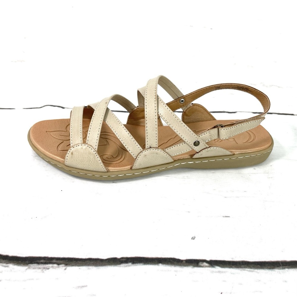 Boc By Born Shoes Women's 10M Cream Althea Sandals Slingback New